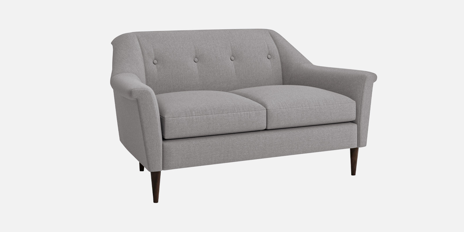 Homer Fabric 2 Seater Sofa In Silver Grey Colour - Febonic Living