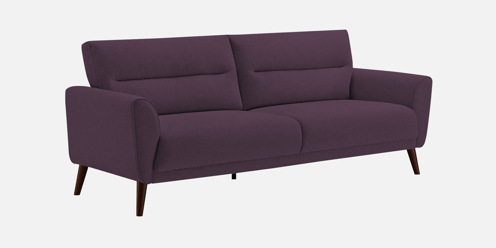 Castro Fabric 3 Seater Sofa In Greek Purple Colour - Febonic Living