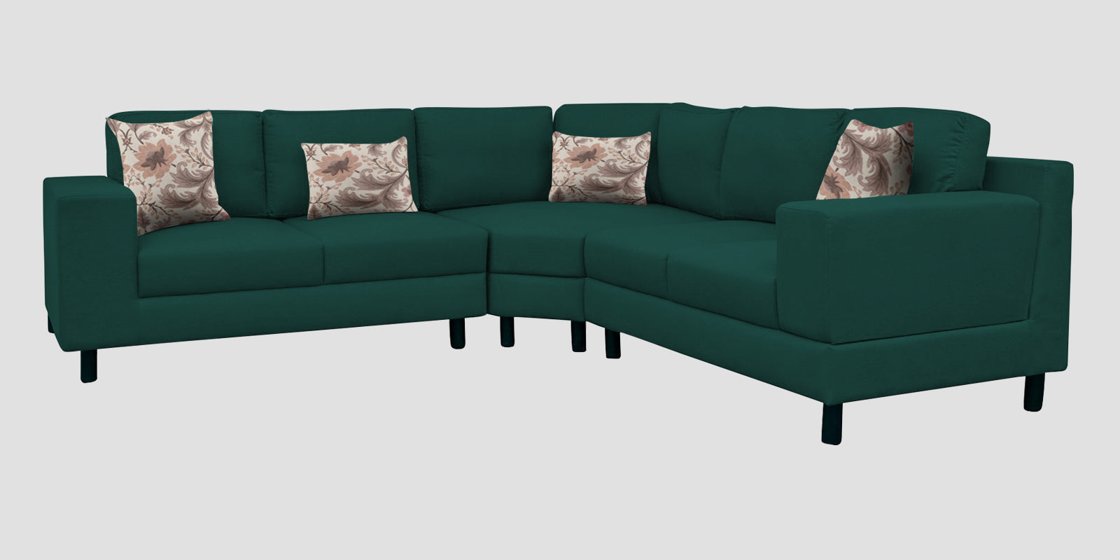 Betty Fabric 6 Seater RHS Corner Sofa In Sage Green Colour - Febonic Living