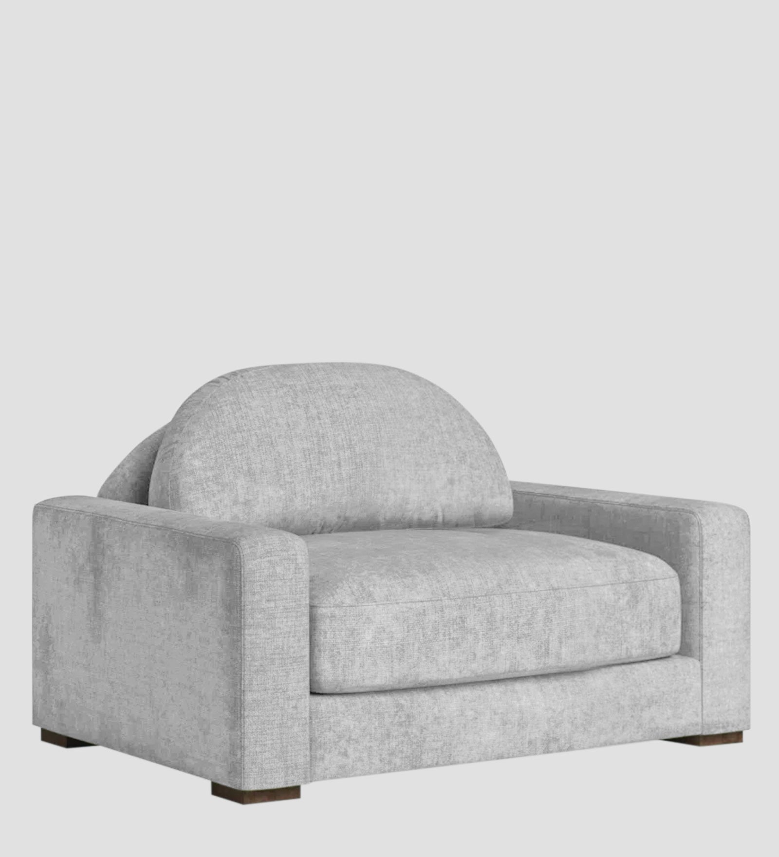 Dara Fabric 1 Seater Sofa In Lit Grey Colour - Febonic Living