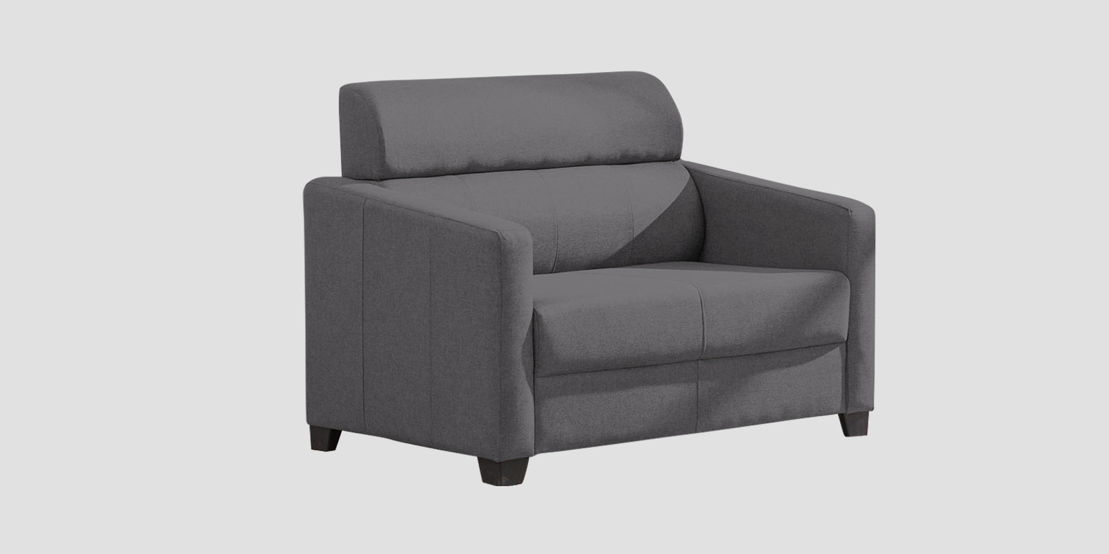 Devo Fabric 2 Seater Sofa In Sudo Grey Colour - Febonic Living