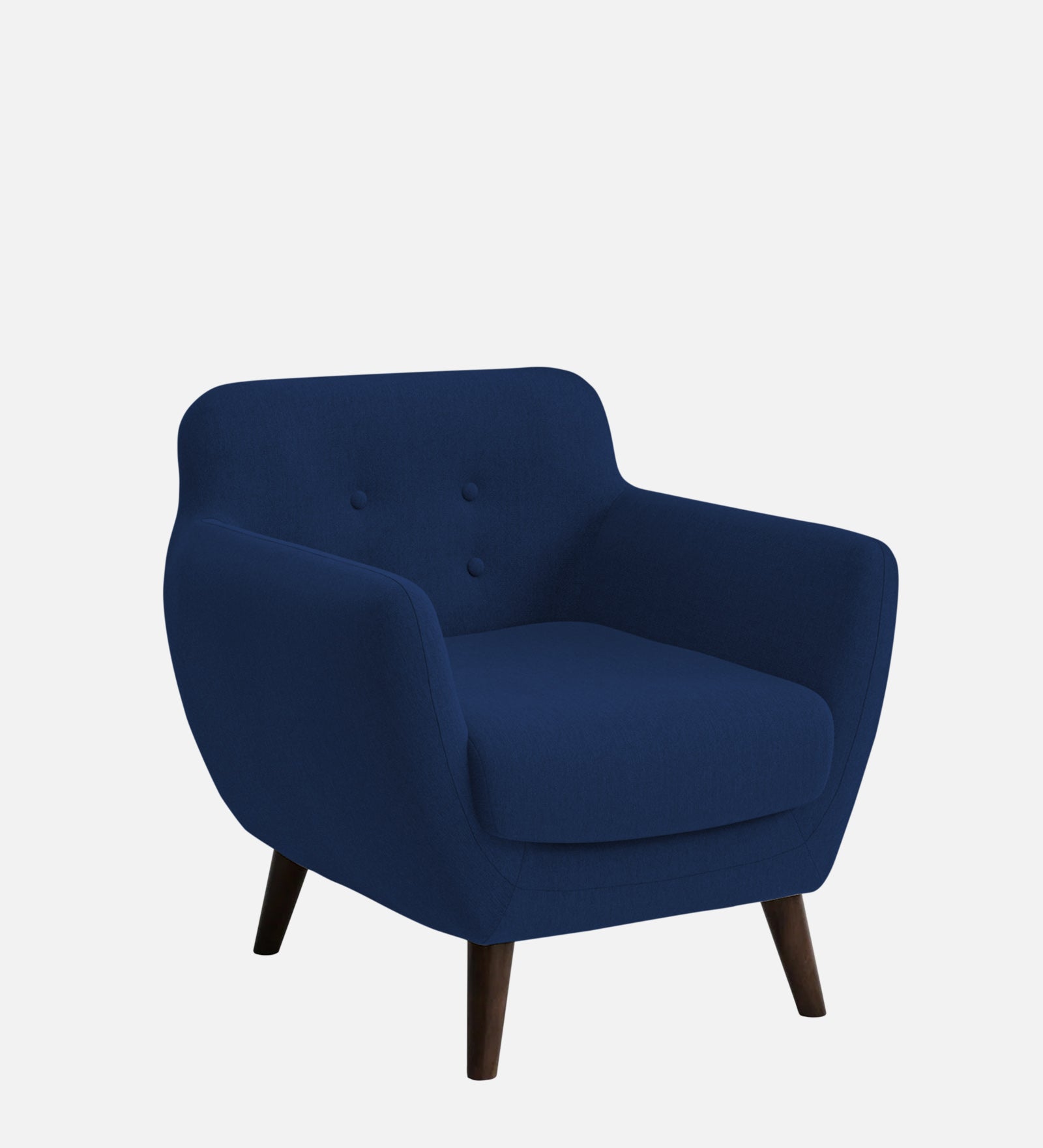 Goofy Fabric 1 Seater Sofa In Royal Blue Colour - Febonic Living