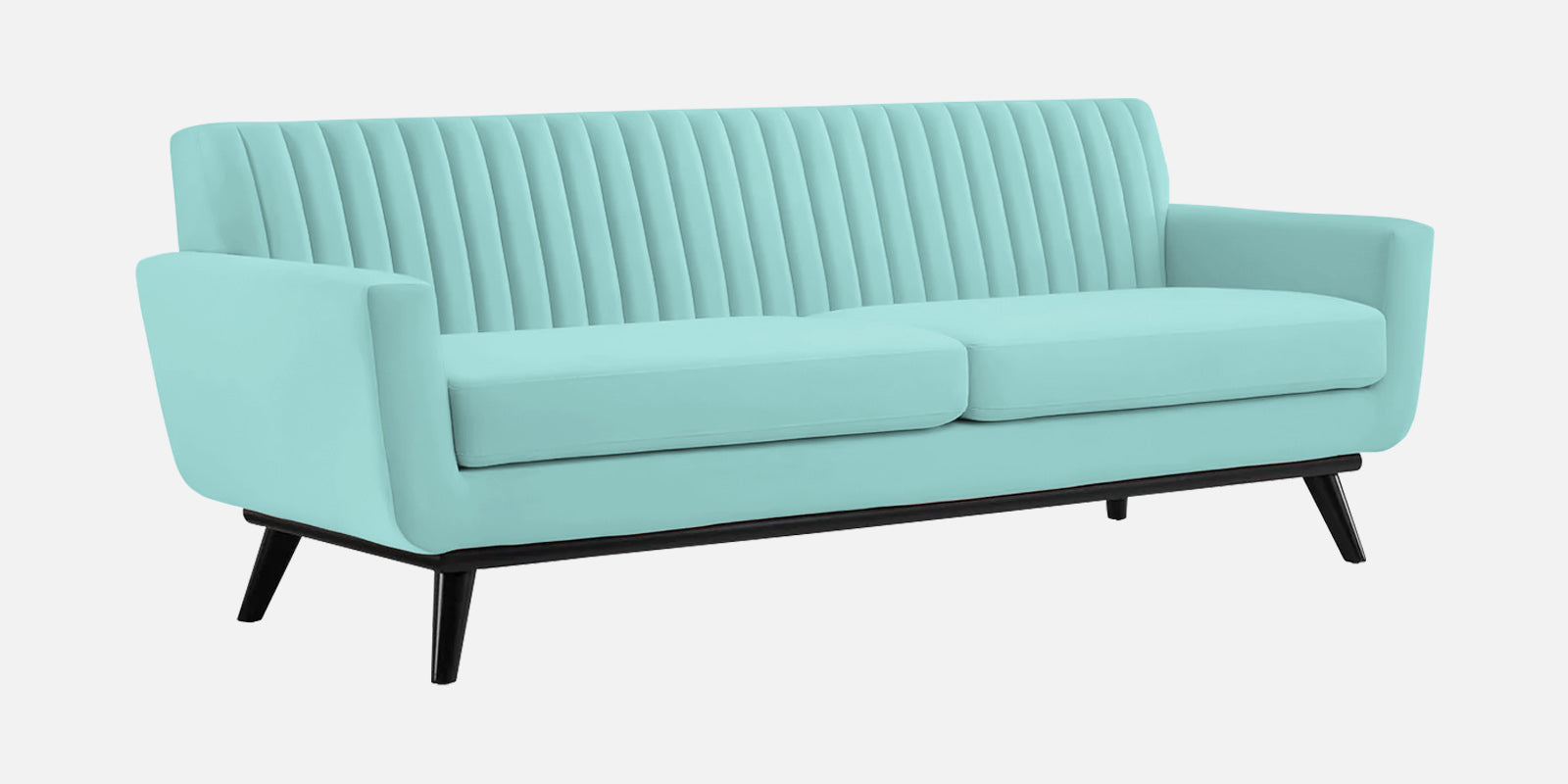 Tucker Velvet 3 Seater Sofa In Barmunda Aqua Colour - Febonic Living