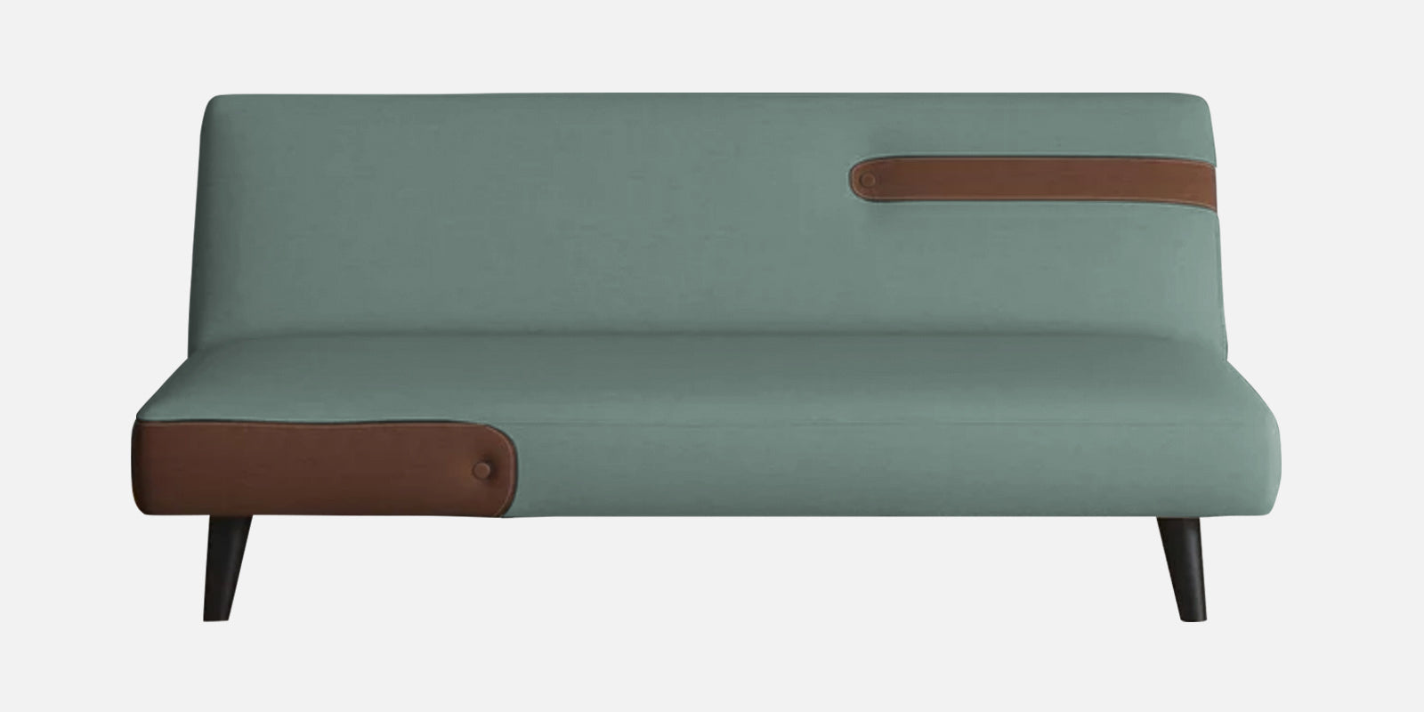 Vedan Fabric 3 Seater Convertible Sofa Cum Bed In Suka Blue Colour - Febonic Living