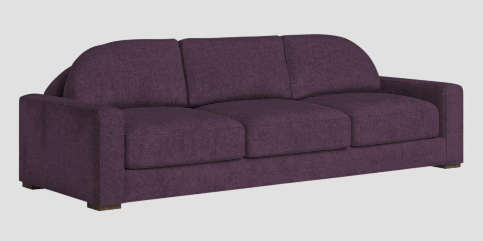 Dara Fabric 3 Seater Sofa In Greek Purple Colour - Febonic Living