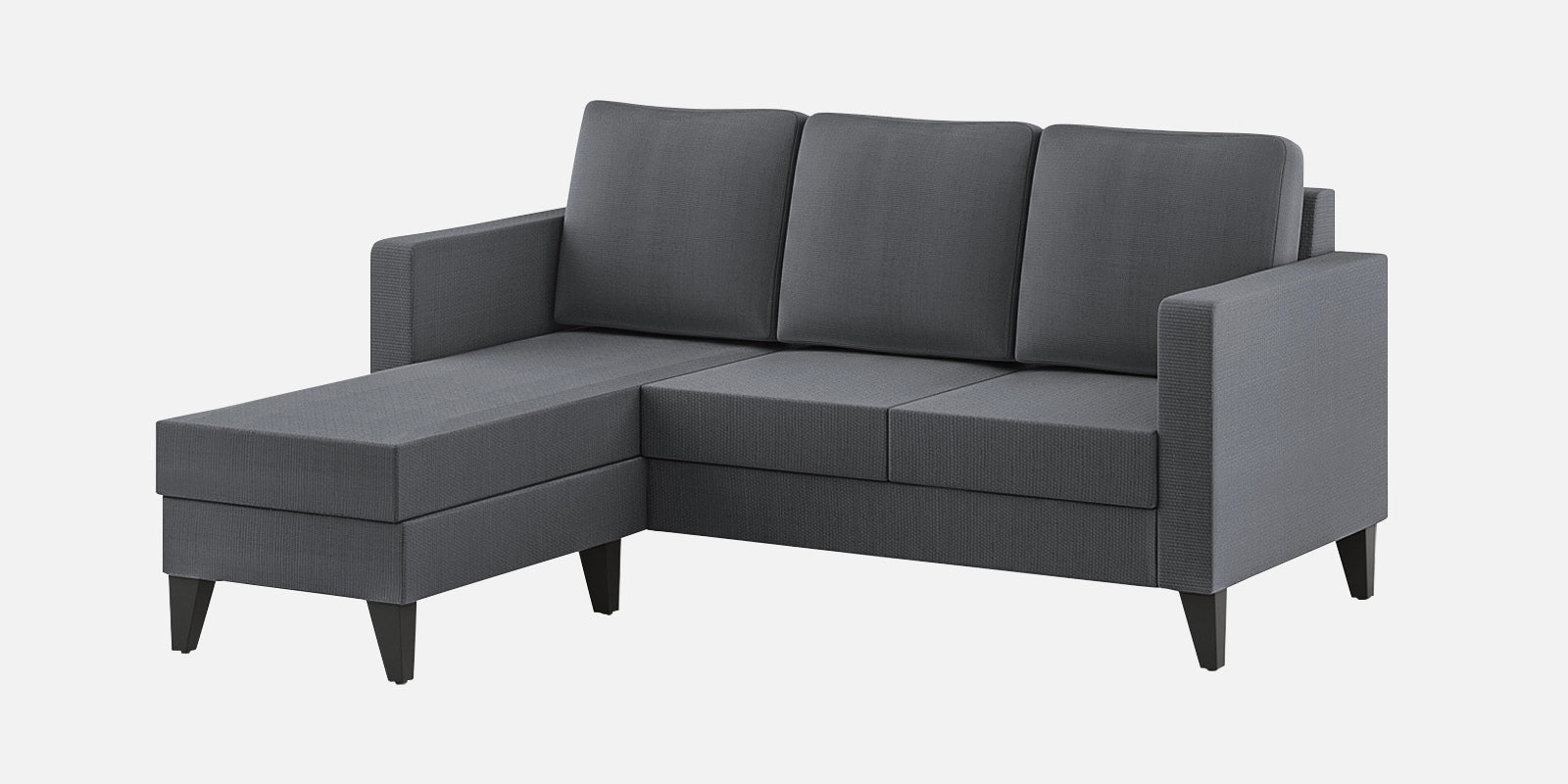Nori Fabric RHS Sectional Sofa (2+Lounger) In Maba Grey Colour - Febonic Living