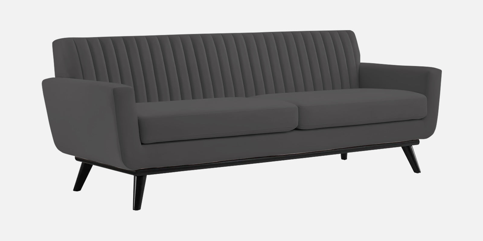 Tucker Velvet 3 Seater Sofa In Dark Grey Colour - Febonic Living