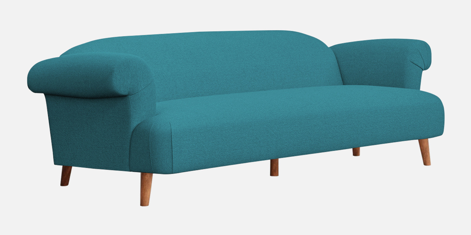 Barber Fabric 3 Seater Sofa In Water Blue Colour - Febonic Living