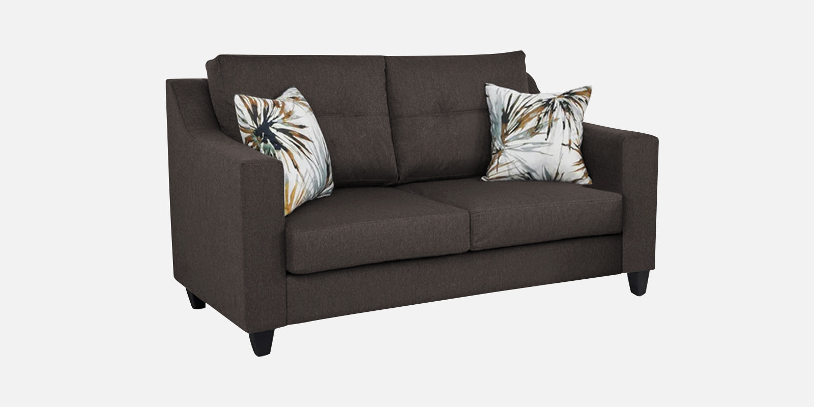 Welly Fabric 2 Seater Sofa In Caspa Brown Colour - Febonic Living