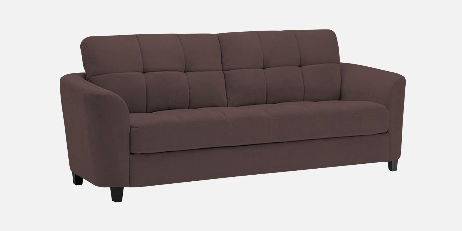 Mulan Fabric 2 Seater Sofa In Night Brown Colour - Febonic Living
