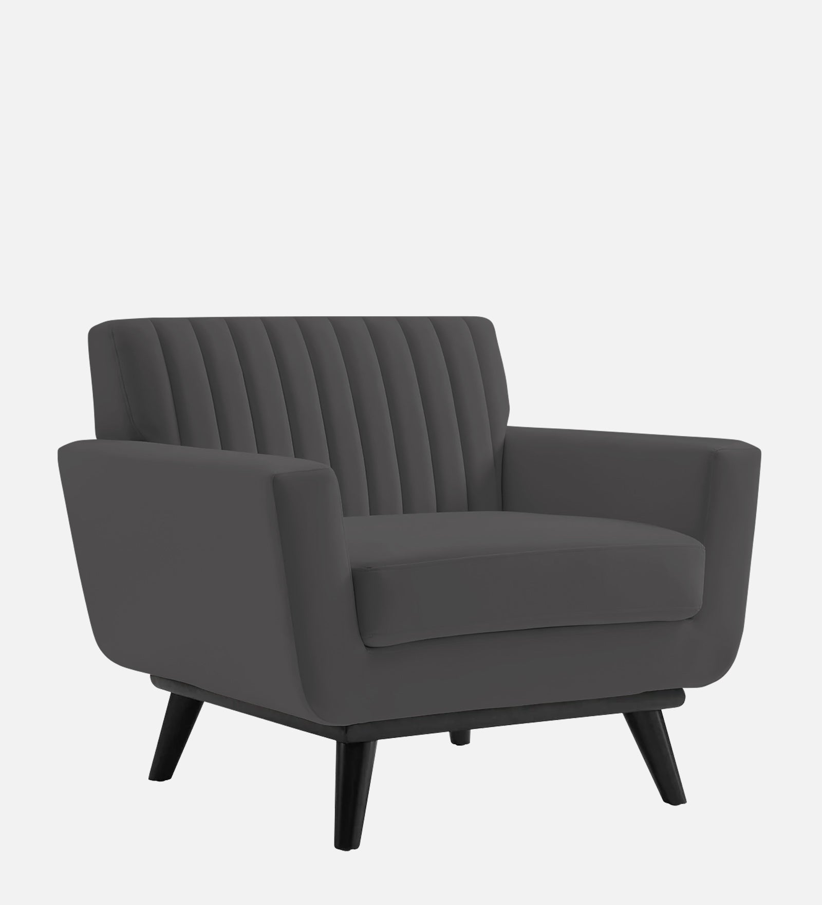 Tucker Velvet 1 Seater Sofa In Davy Grey Colour - Febonic Living