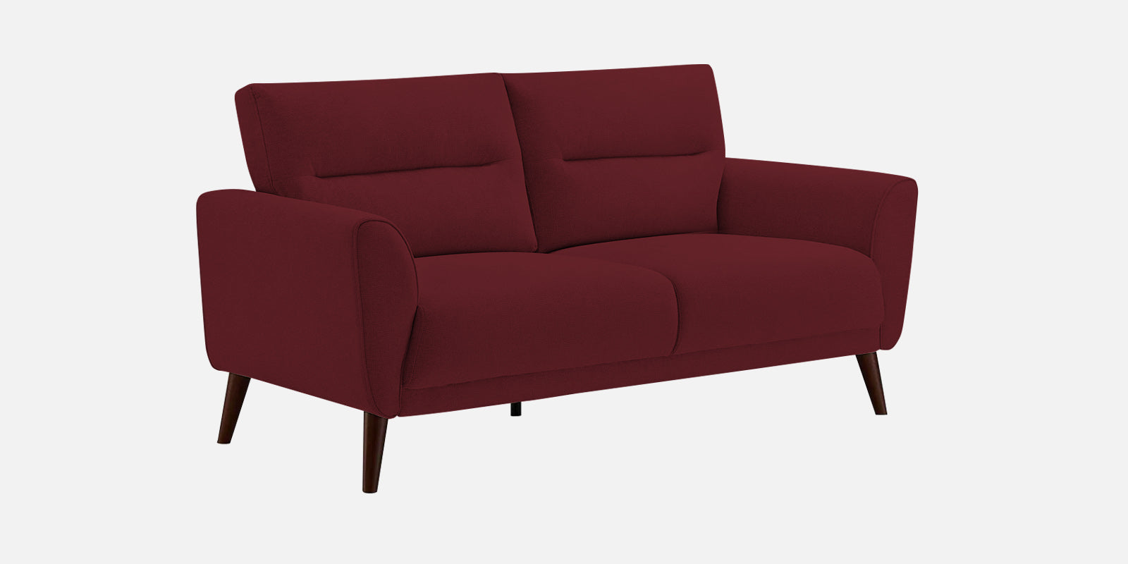 Castro Fabric 2 Seater Sofa In Blood Maroon Colour - Febonic Living