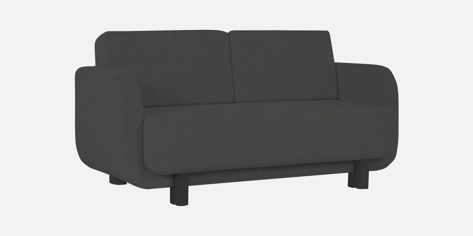 Varu Fabric 2 Seater Sofa In Charcoal Grey Colour - Febonic Living