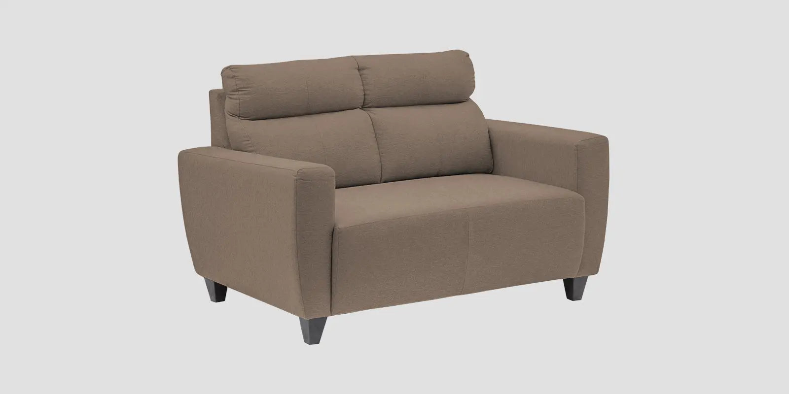 Burban Fabric 2 Seater Sofa In Nut Beige Colour Febonic Living