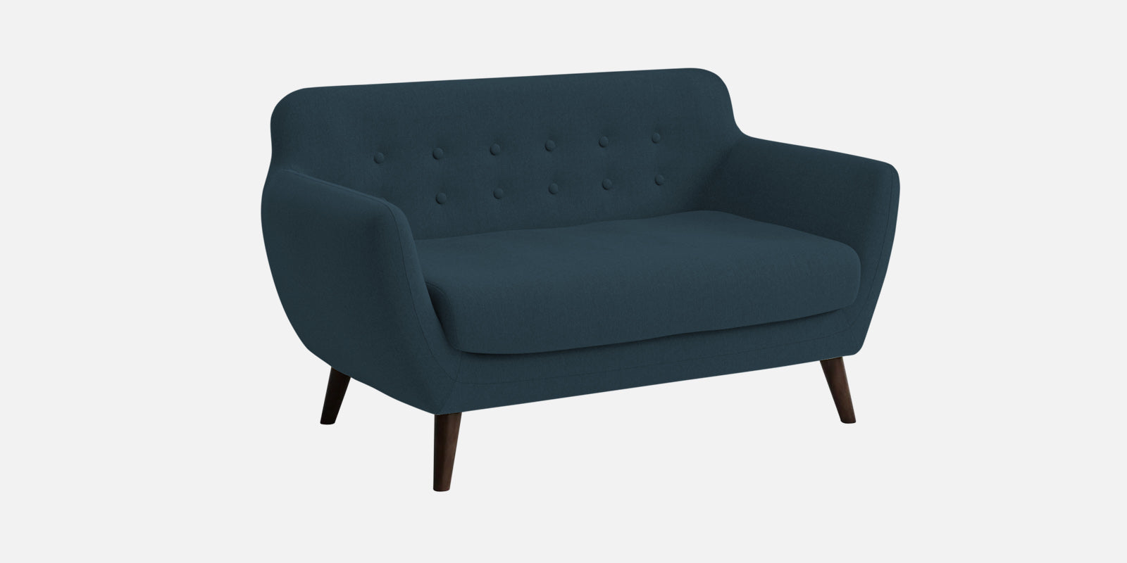 Goofy Fabric 2 Seater Sofa In Cool Blue Colour - Febonic Living