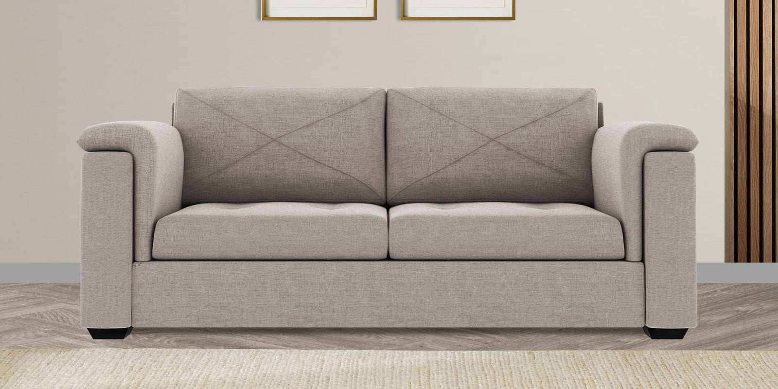 Andres Fabric 3 Seater Sofa In Storm Grey Colour - Febonic Living