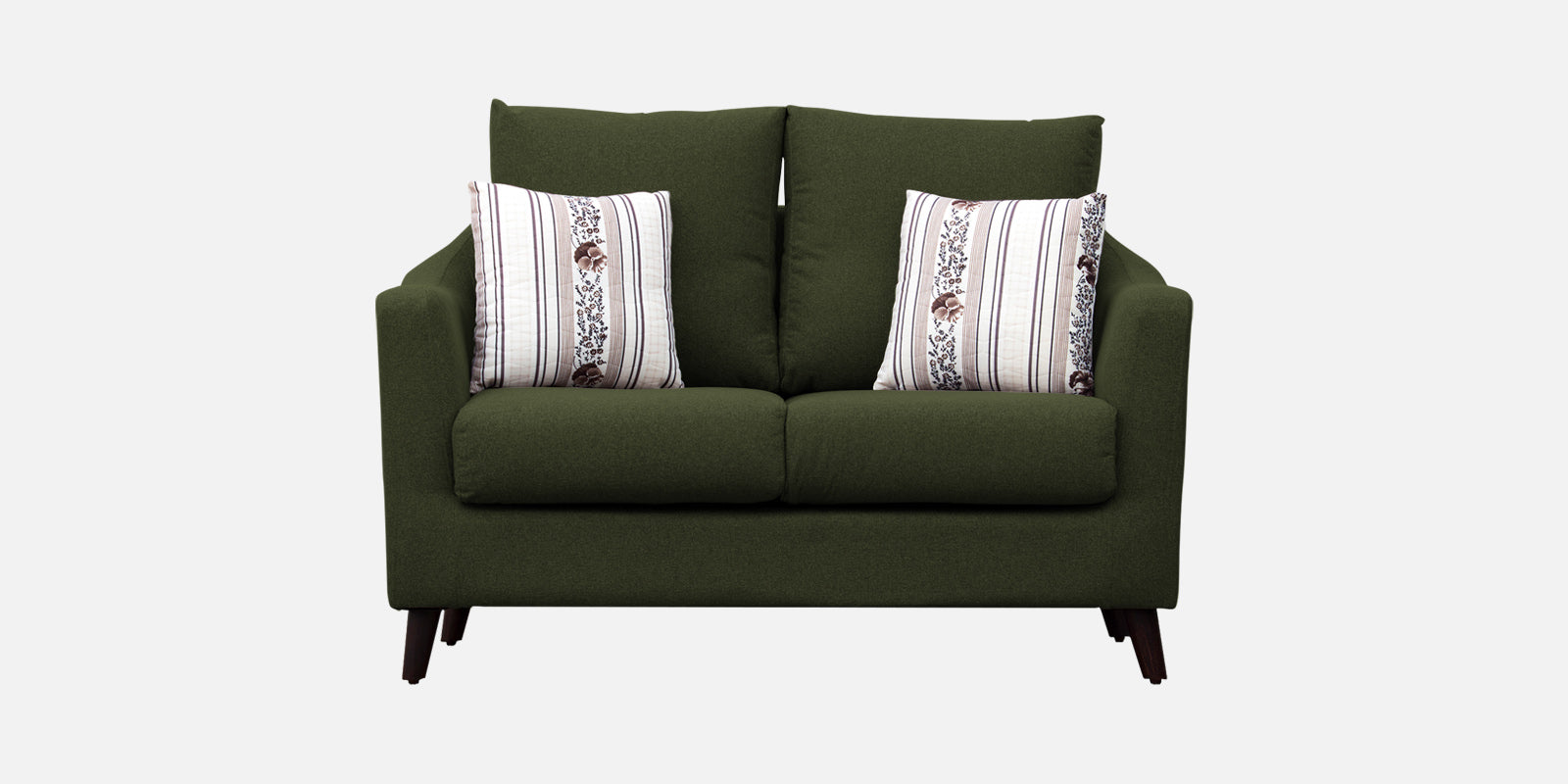 Kevin Fabric 2 Seater Sofa In Olive Green Colour