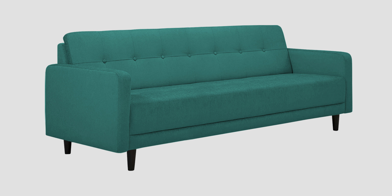 Noha Fabric 3 Seater Sofa In Sea Green Colour - Febonic Living
