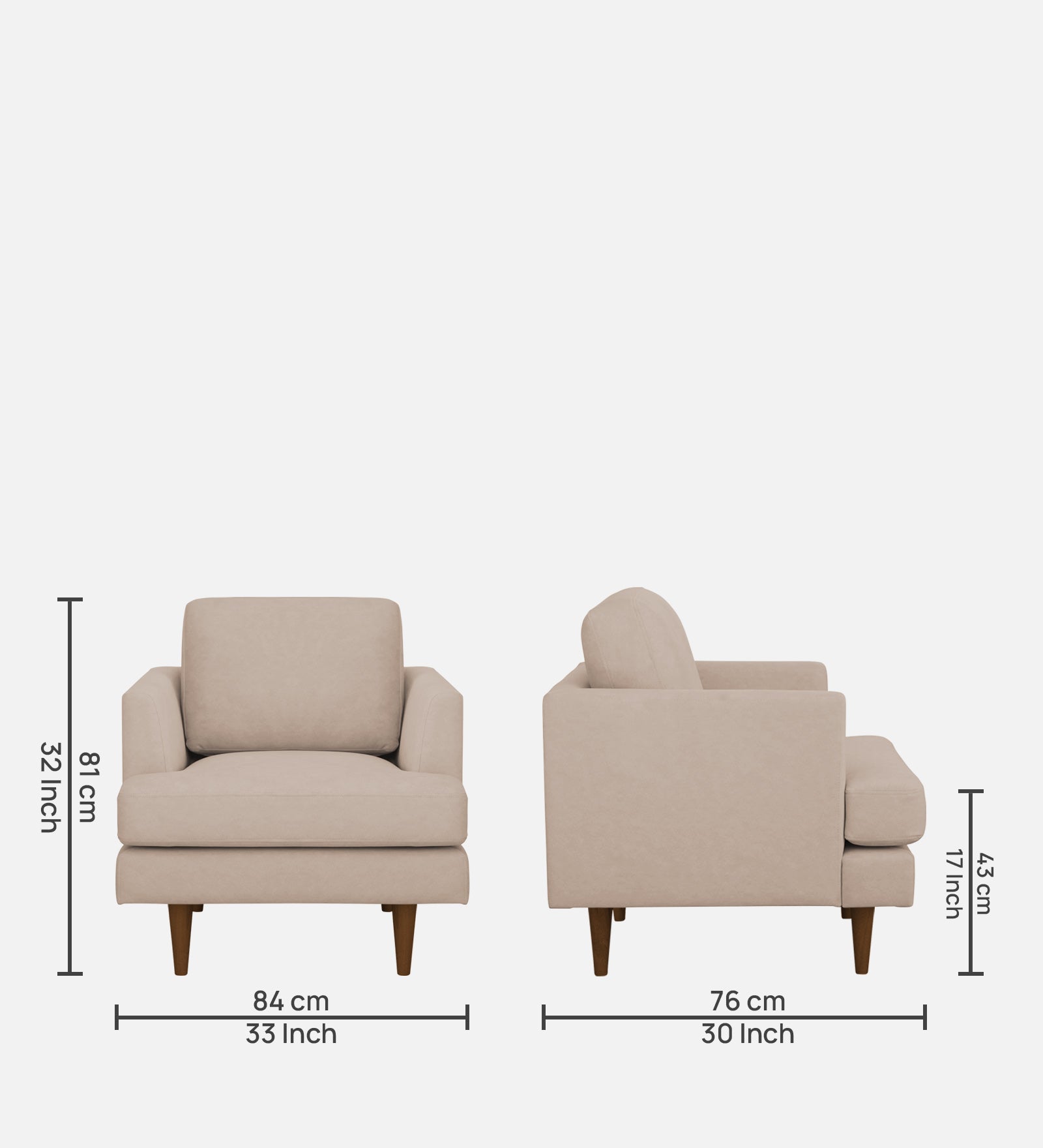 Motra Velvet 1 Seater Sofa In Camel Beige Colour - Febonic Living