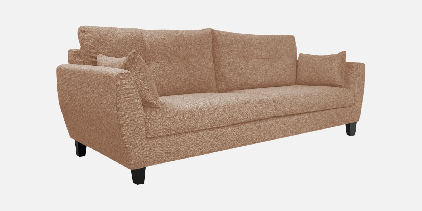 Mario Fabric 3 Seater Sofa In Cosmic Beige Colour - Febonic Living