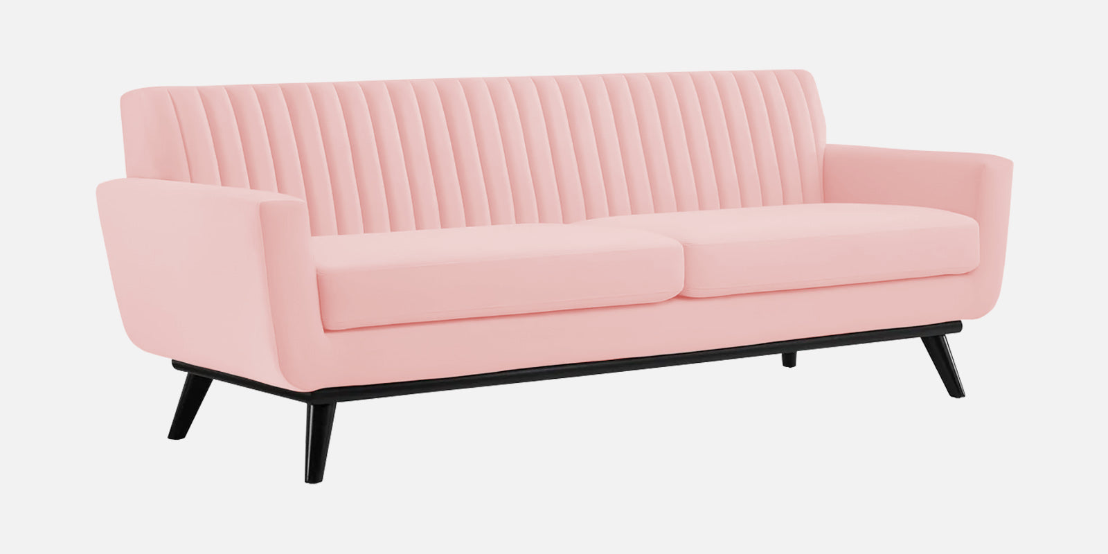 Tucker Velvet 3 Seater Sofa In Millennial Pink Colour - Febonic Living