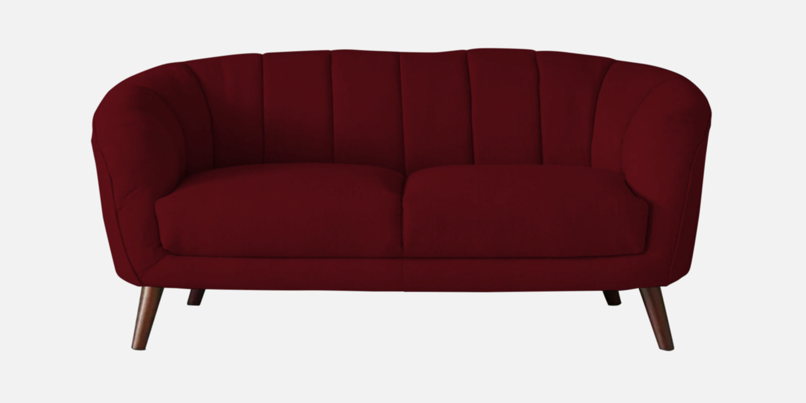 Benjamin Fabric 2 Seater Sofa In Ruby Red Colour - Febonic Living