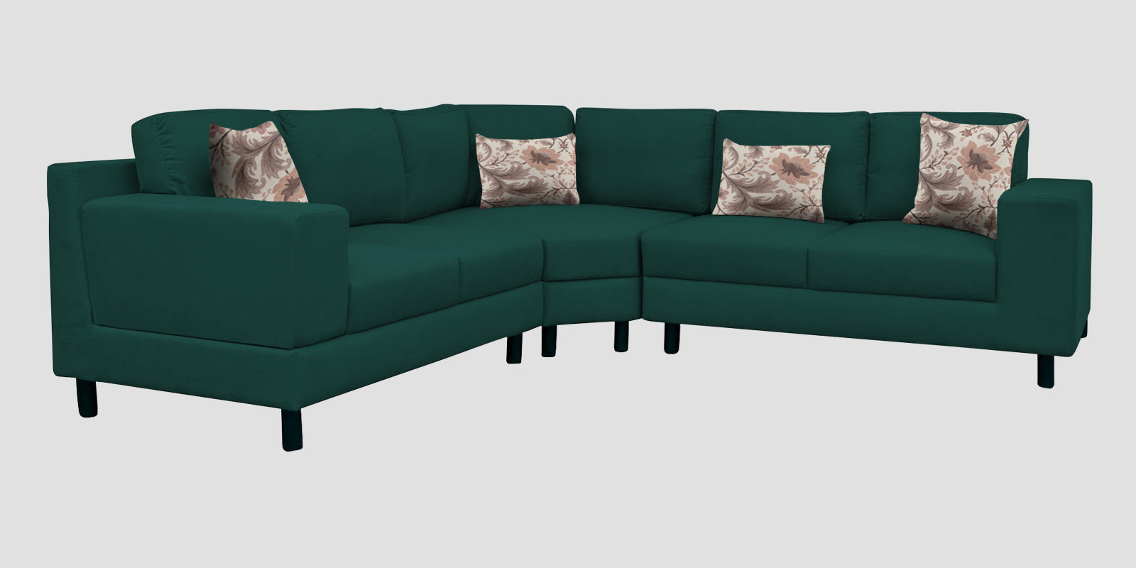 Betty Fabric 6 Seater LHS Corner sofa In Sage Green Colour - Febonic Living