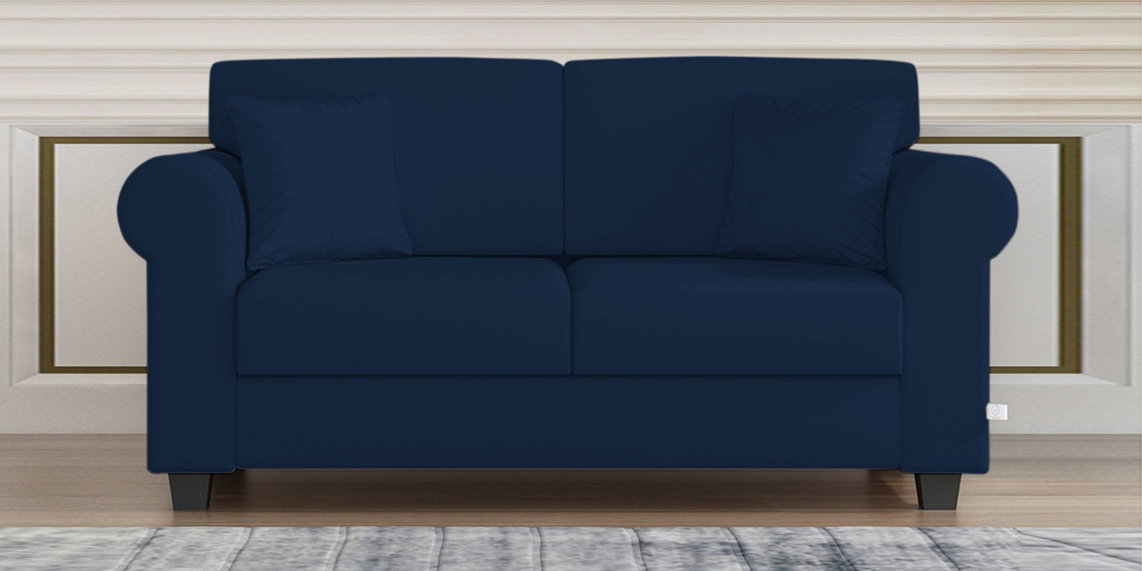 Numonk Velvet 2 Seater Sofa In Imperial Blue Colour - Febonic Living