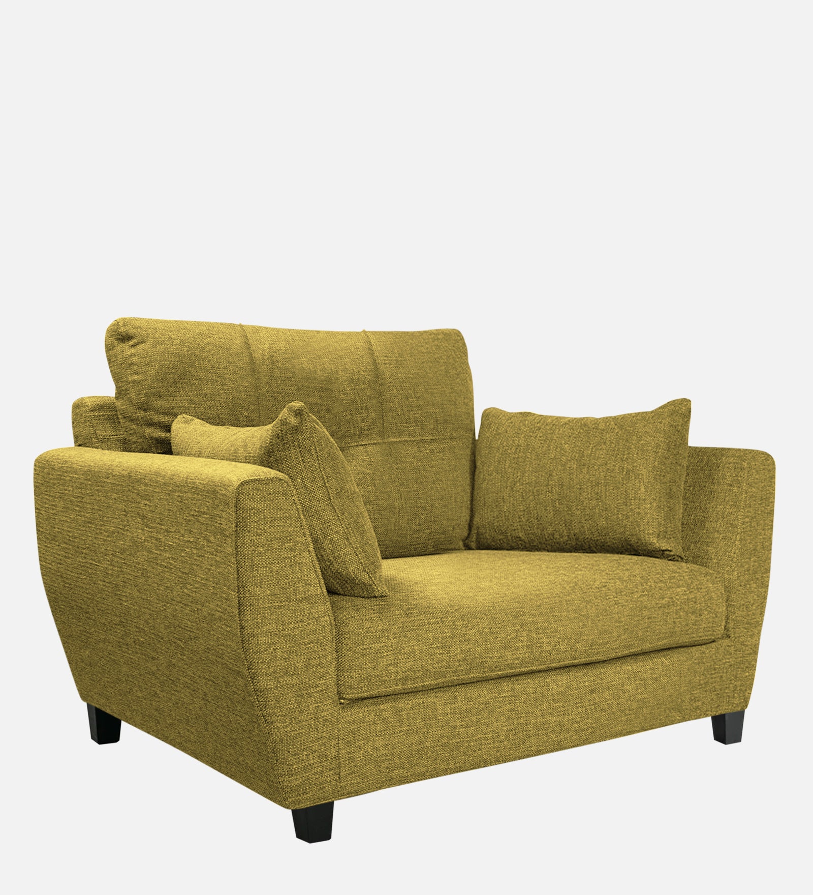 Mario Fabric 1 Seater Sofa In Parrot Green Colour - Febonic Living