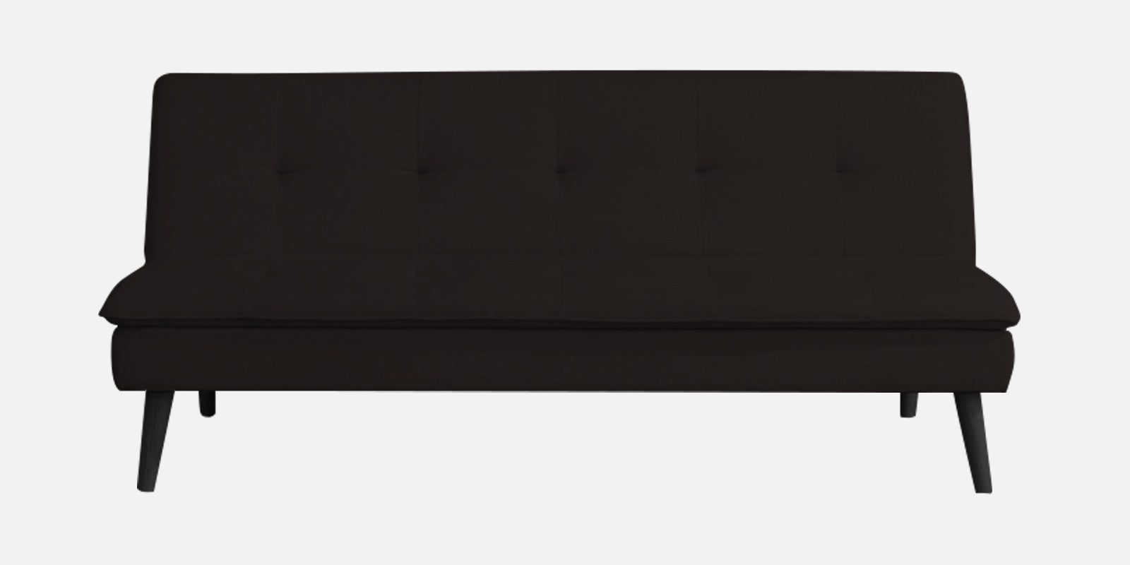 Toner Fabric 3 Seater Convertible Sofa Cum Bed In Cara Brown Colour - Febonic Living