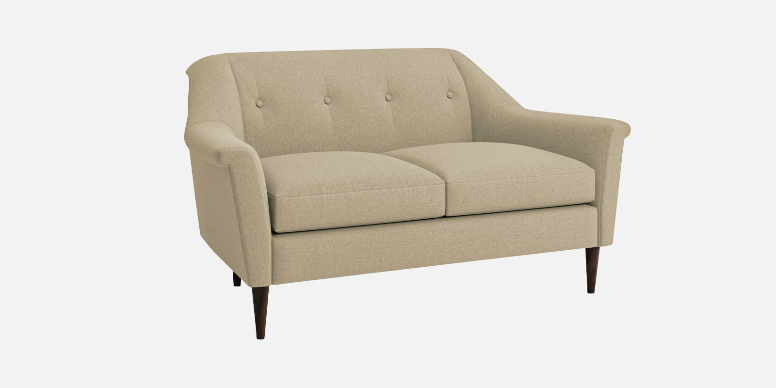 Homer Fabric 2 Seater Sofa In Honey Beige Colour - Febonic Living