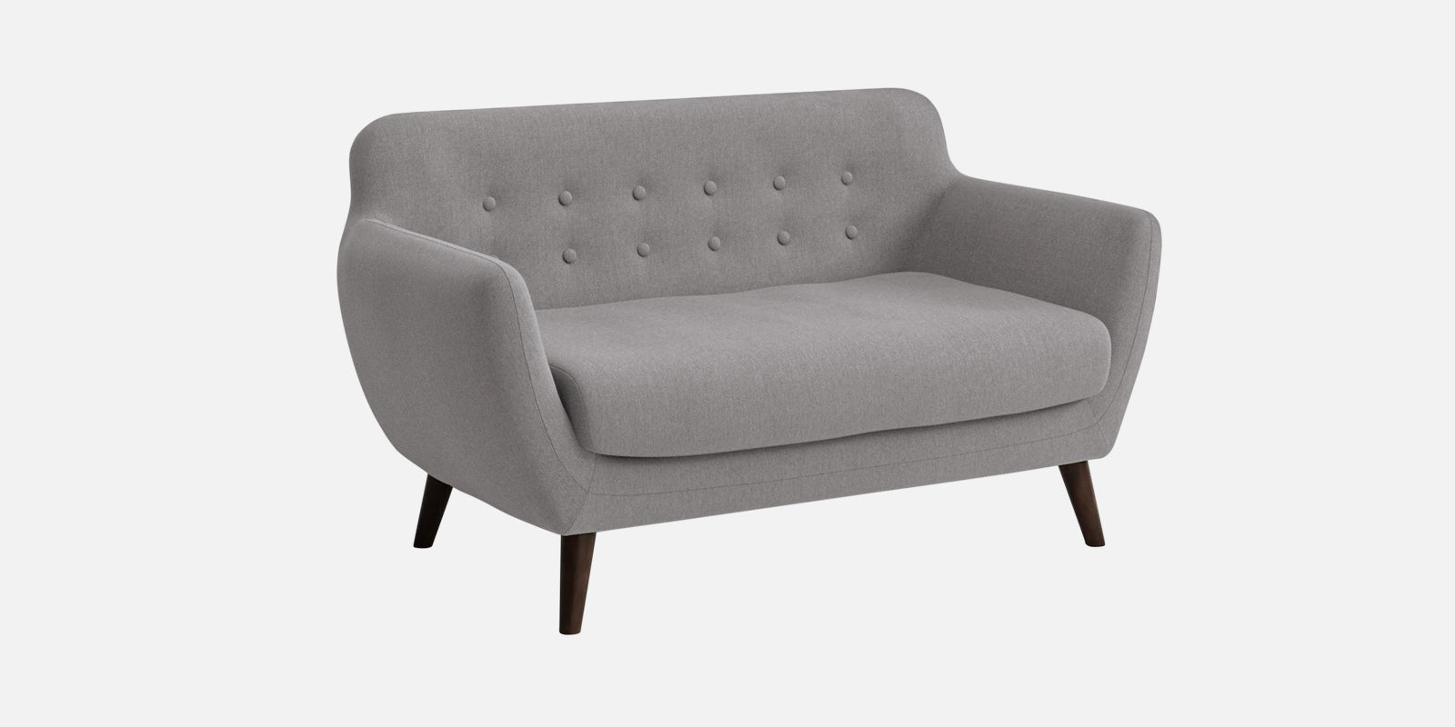 Goofy Fabric 2 Seater Sofa In Silver Grey Colour - Febonic Living