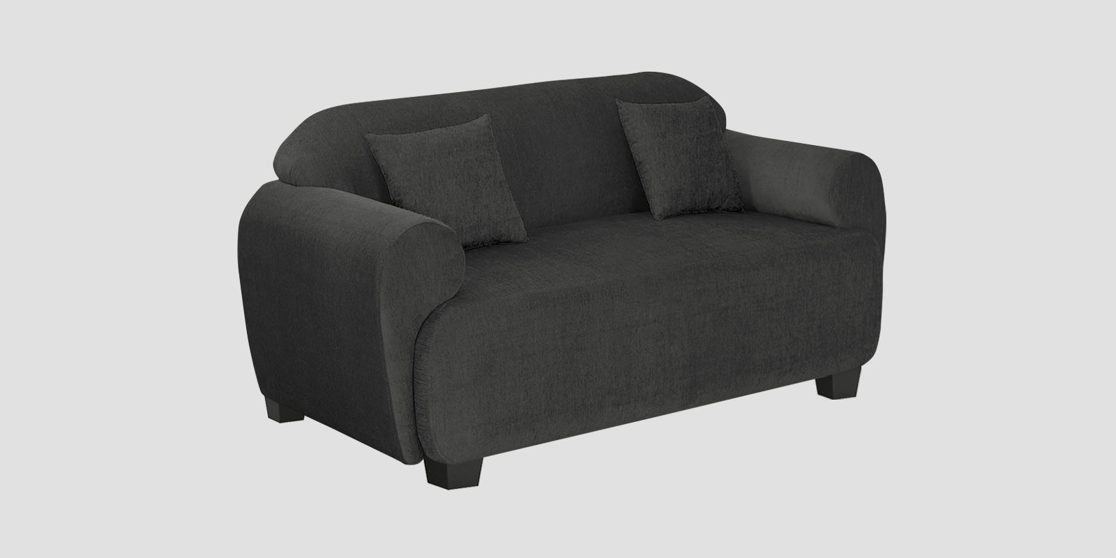 Apollo Fabric 2 Seater Sofa In Charcoal Grey Colour - Febonic Living
