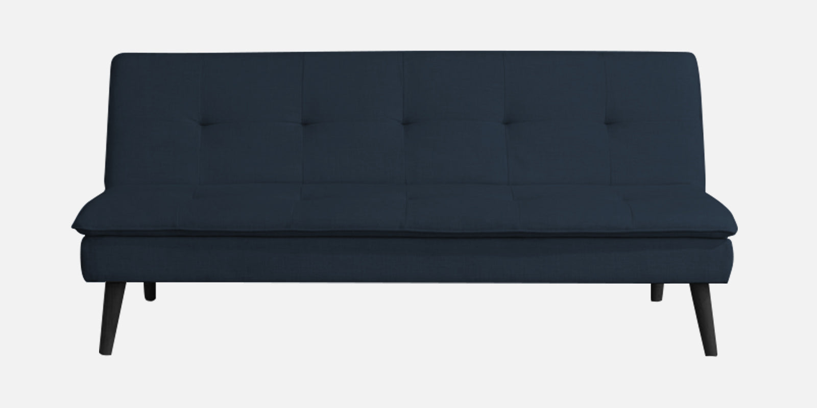 Toner Fabric 3 Seater Convertible Sofa Cum Bed In Denim Blue Colour - Febonic Living