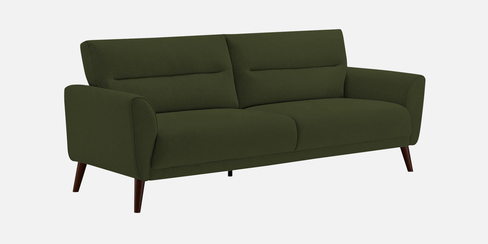 Castro Fabric 3 Seater Sofa In Olive Green Colour - Febonic Living
