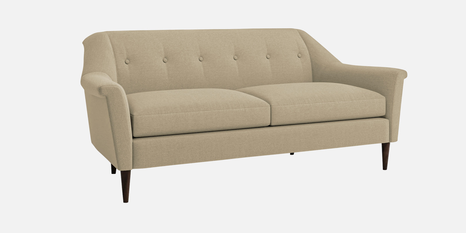 Homer Fabric 3 Seater Sofa In Honey Beige Colour - Febonic Living