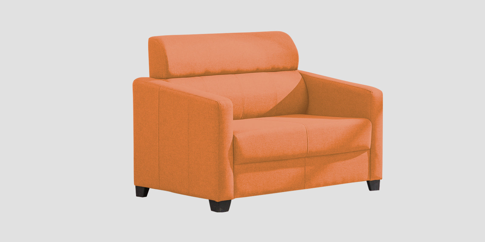 Devo Fabric 2 Seater Sofa In Dark Orange Colour - Febonic Living