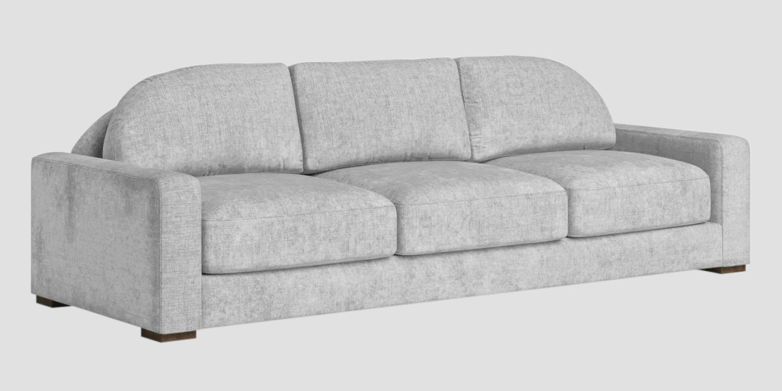 Dara Fabric 3 Seater Sofa In Lit Grey Colour - Febonic Living
