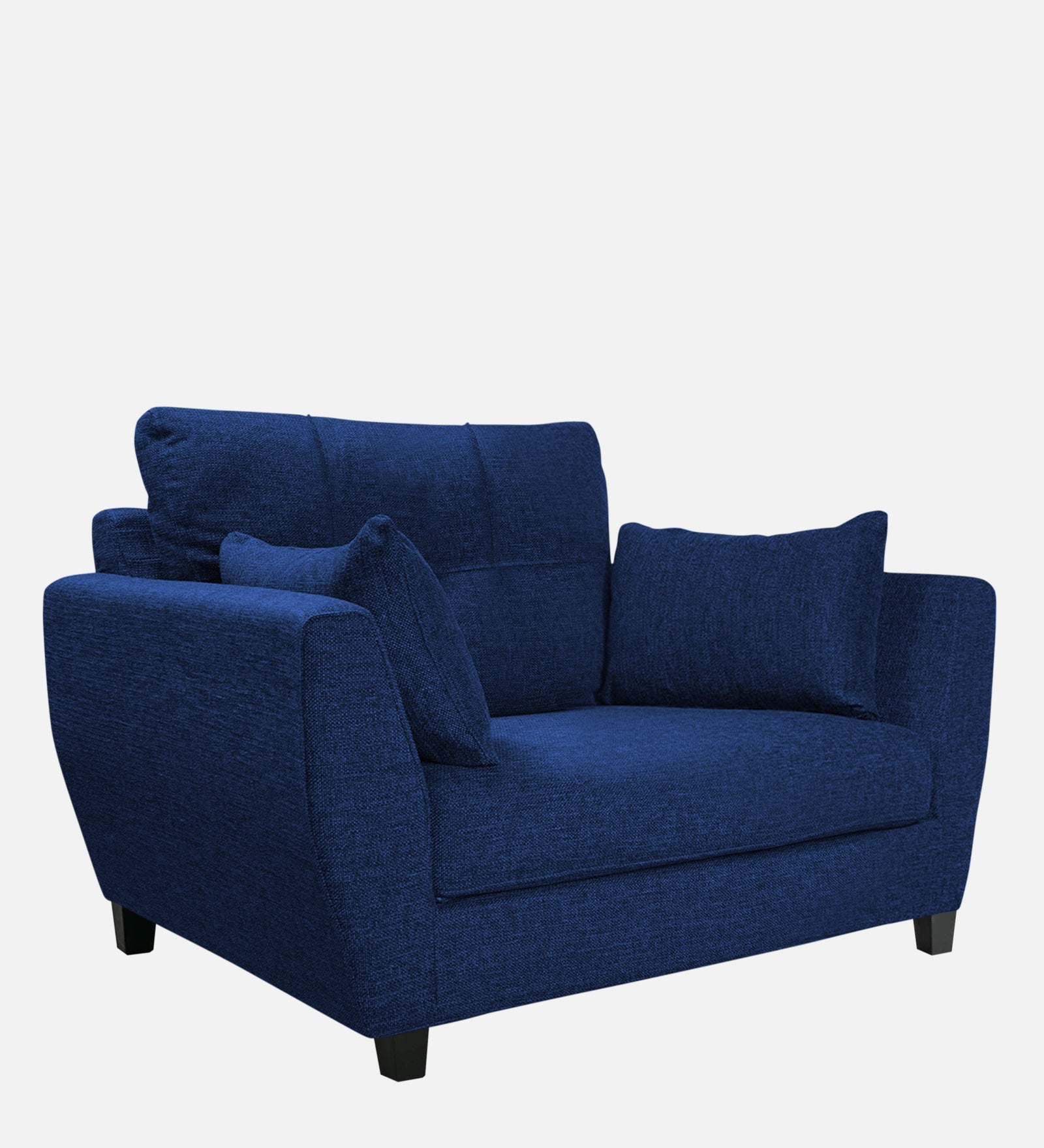 Mario Fabric 1 Seater Sofa In Royal Blue Colour - Febonic Living