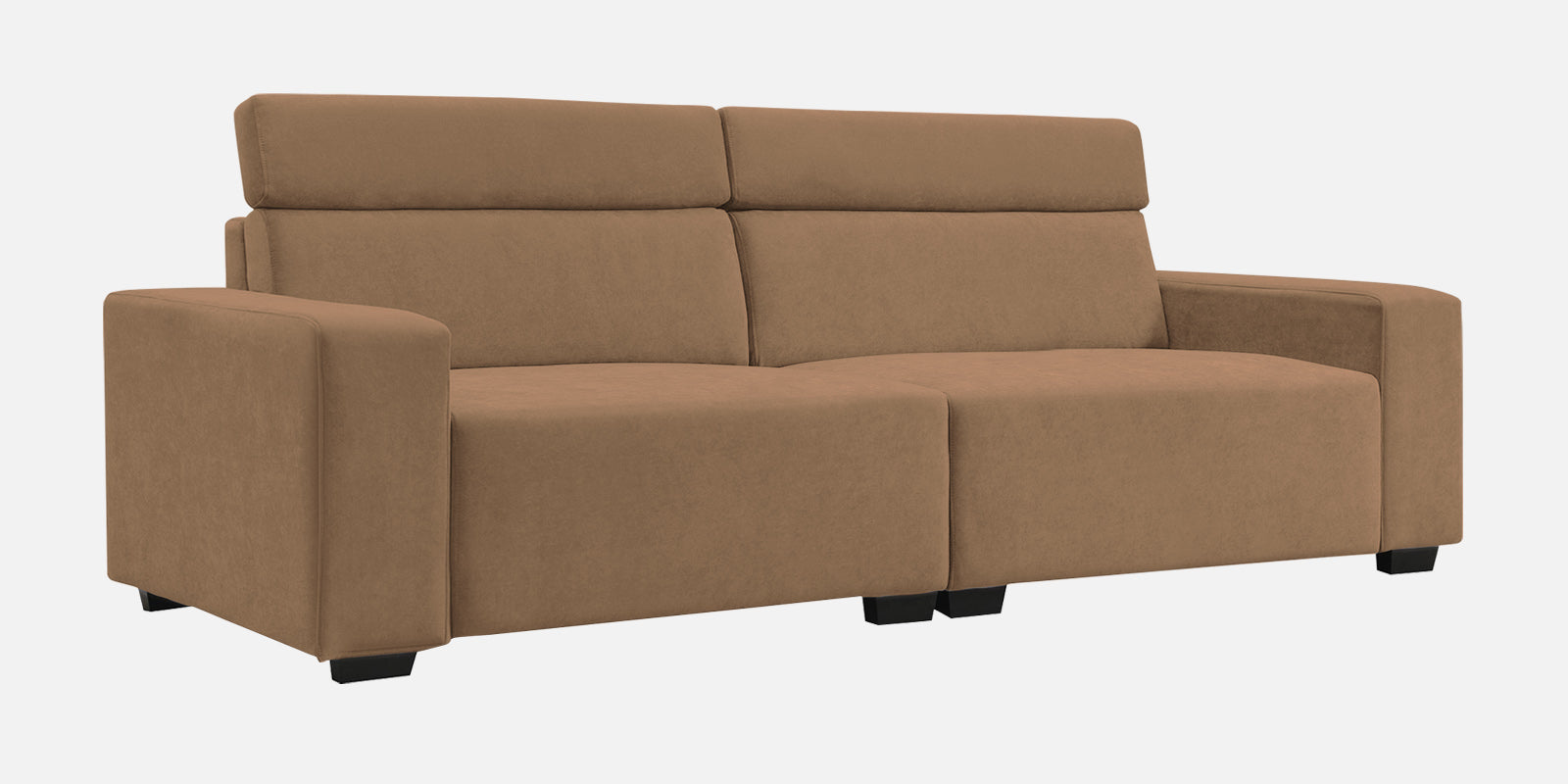 Hiro Fabric 3 Seater Sofa In Dusty peach Colour - Febonic Living