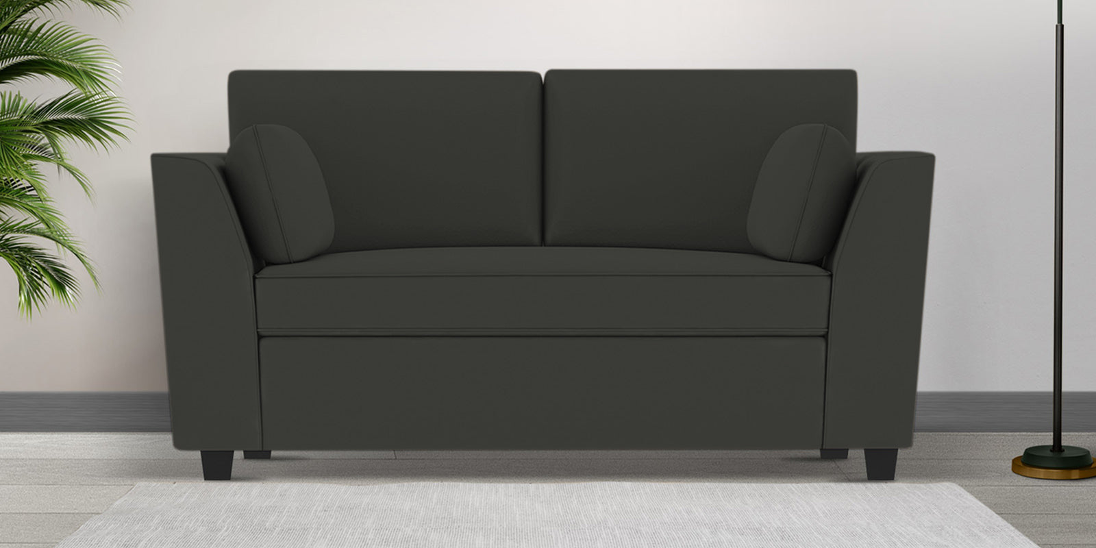 Bristo Velvet 2 Seater Sofa in Hory Grey Colour