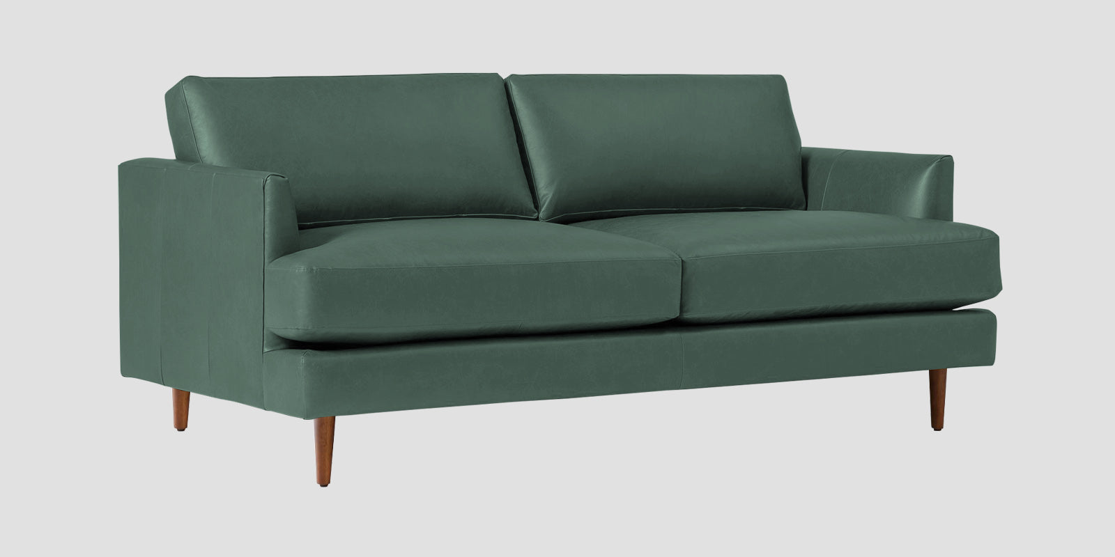 Sterio Leatherette 2 Seater Sofa In Mint Green Colour - Febonic Living