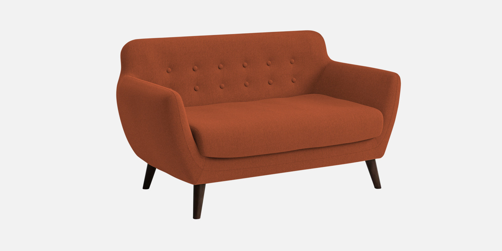 Goofy Fabric 2 Seater Sofa In Royal Orange Colour - Febonic Living