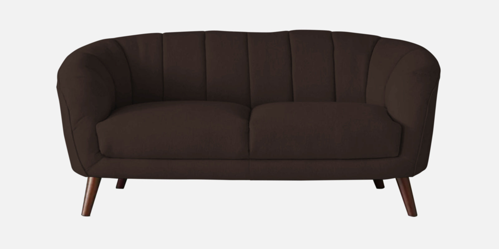 Benjamin Fabric 2 Seater Sofa In Coffee Brown Colour - Febonic Living