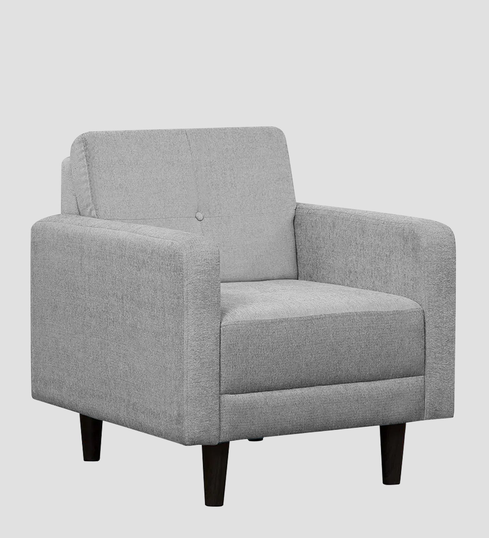 Noha Fabric 1 Seater Sofa In Lit Grey Colour - Febonic Living