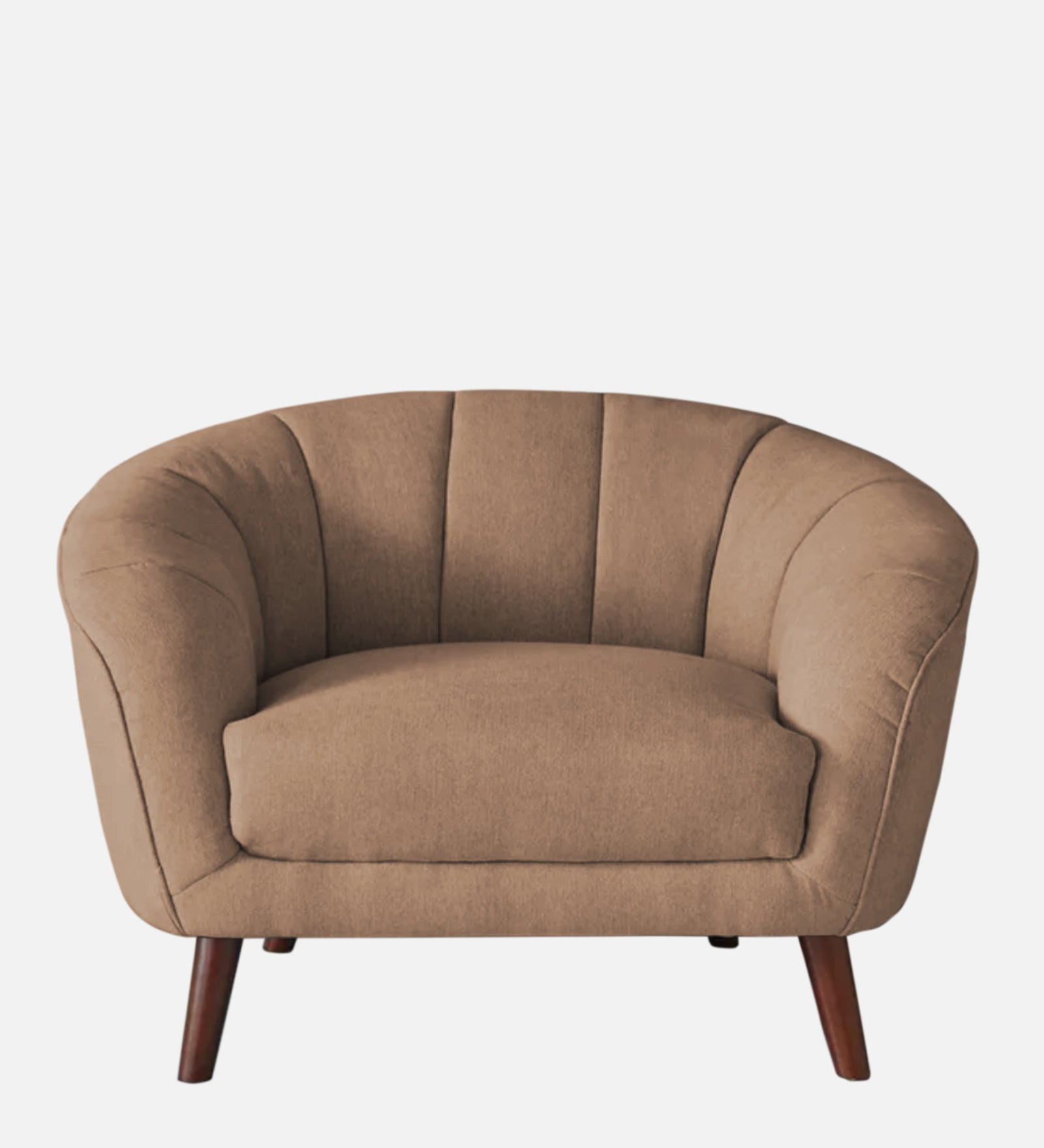 Benjamin Fabric 1 Seater Sofa In Cosmic Beige Colour - Febonic Living