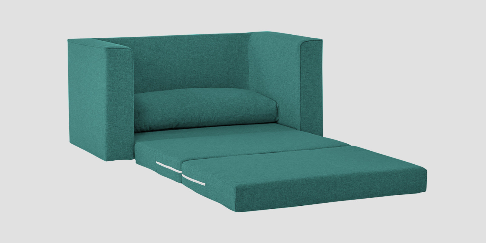 Kenia Fabric 2 Seater Foldable Sofa Cum Bed In Sea Green Colour - Febonic Living