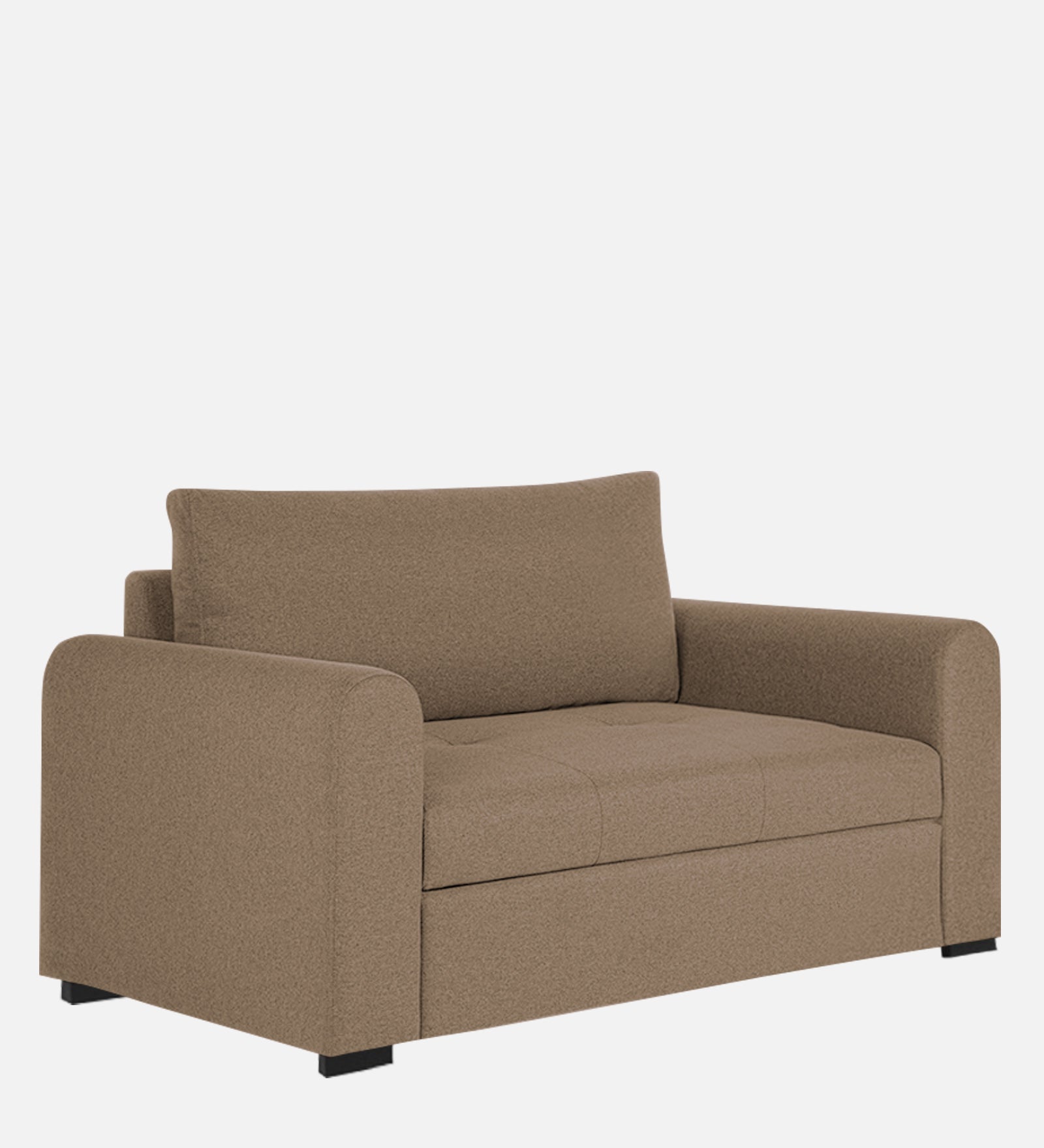 Sigma Fabric 1 Seater Sofa In Cookie Beige Colour - Febonic Living