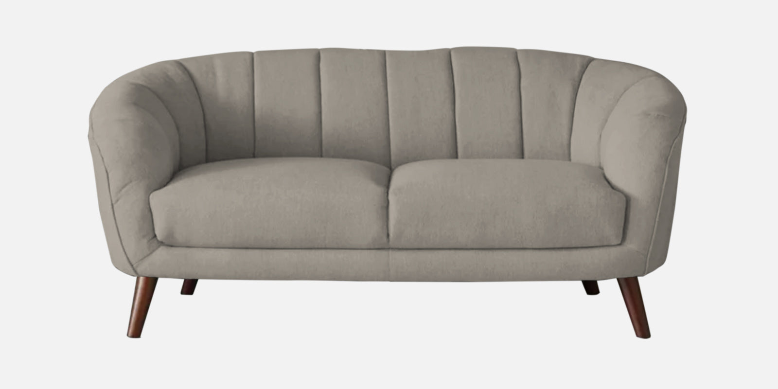 Benjamin Fabric 2 Seater Sofa In Ash Grey Colour - Febonic Living