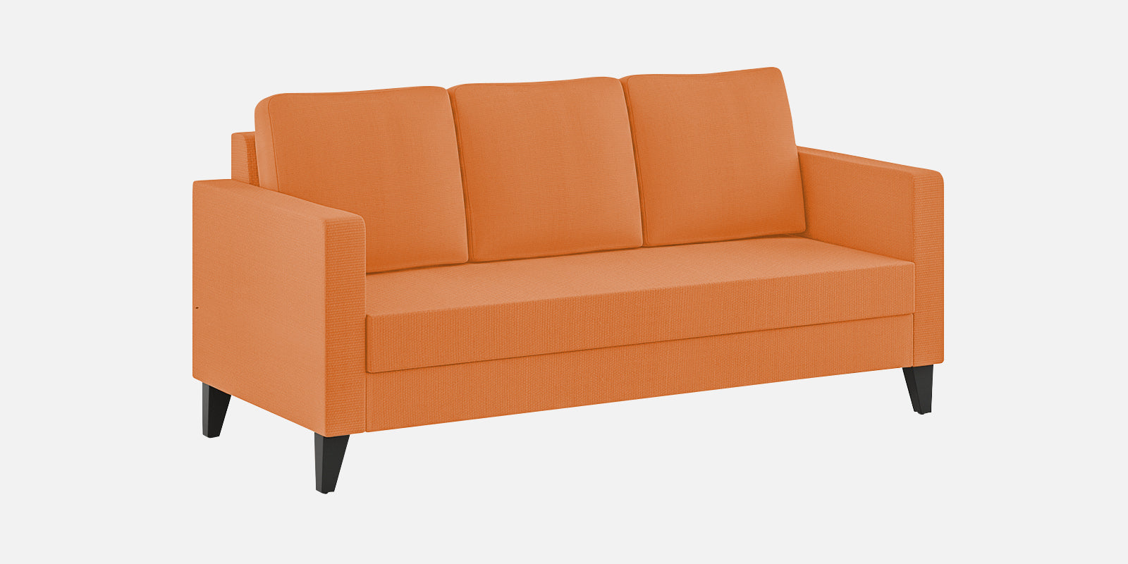 Nori Fabric 3 Seater Sofa In Dark Orange Colour - Febonic Living